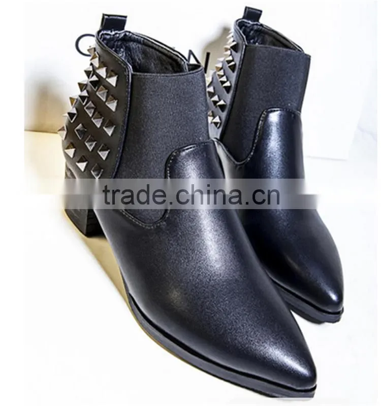 Rivet low heel snow woman pointed infant snow cheap boots