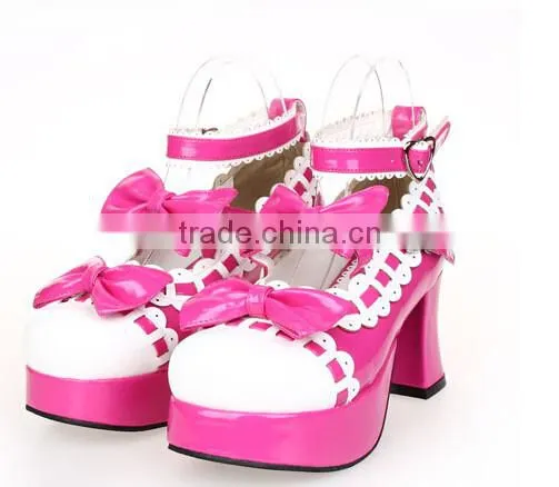 camping woman shoe 2016 costume jewelry bow lady shoes