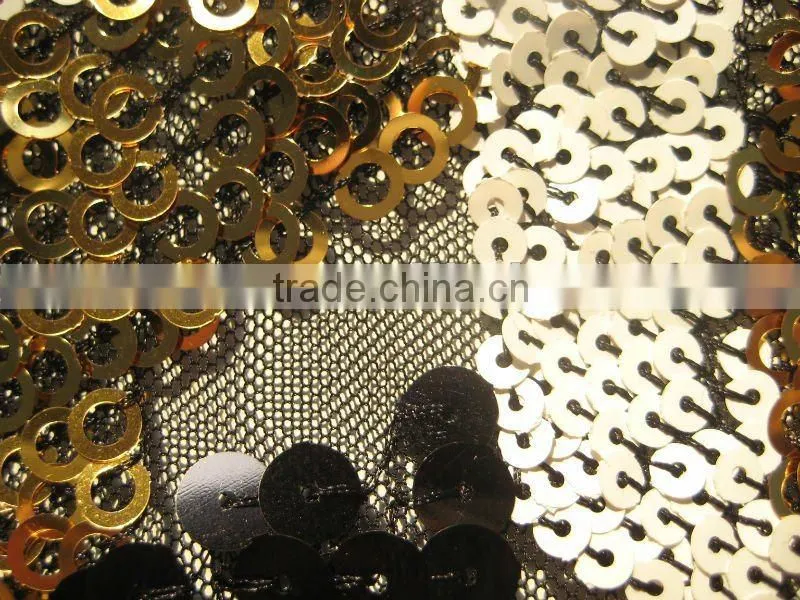 2015 poly fabric sequin mesh fabric textiles