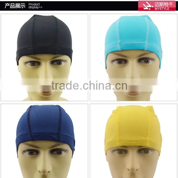 2015 hot sale lycra swimming cap ,spandex swim cap