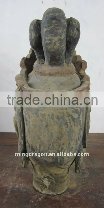 Chinese Antique Hand Carved Buddha Head Sculpture