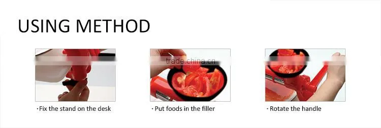 S/S+PP 34*14*28 Eco-friendly manual tomato juicer/small tomato paste machine