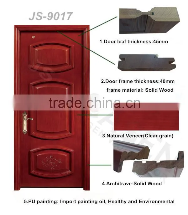 China red mahagony wood door