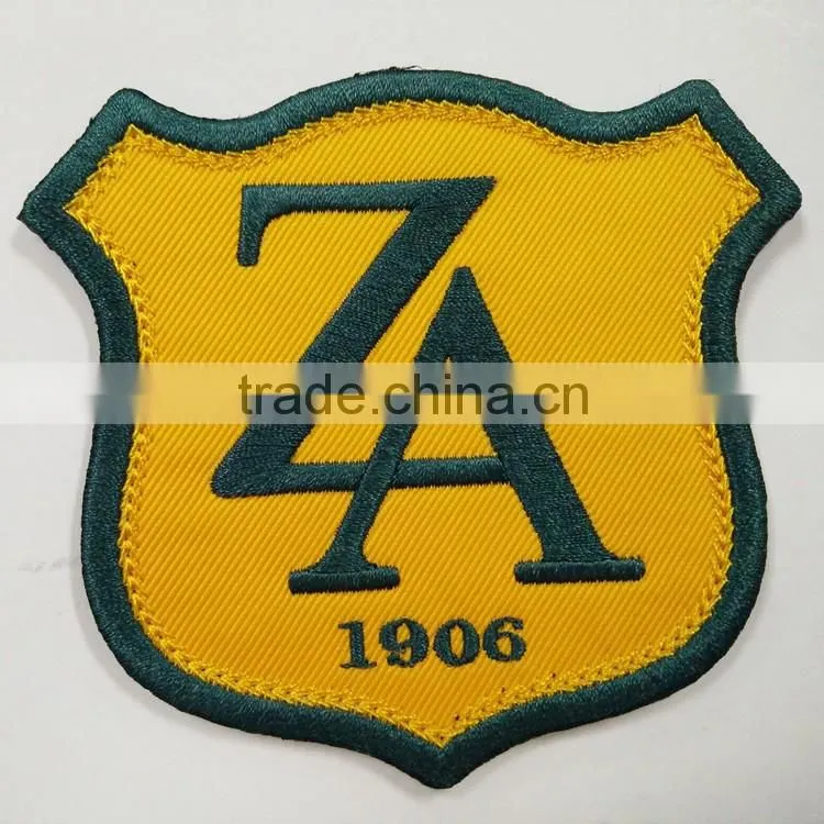 Custom good quality garment use embroidered name patches for uniforms