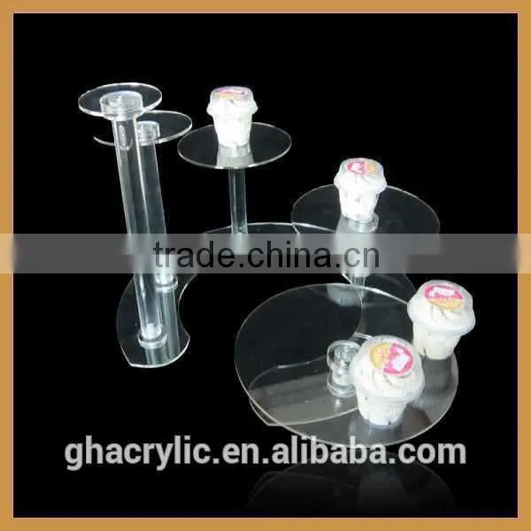 Multi tier acrylic Fashion Shelf Small desk