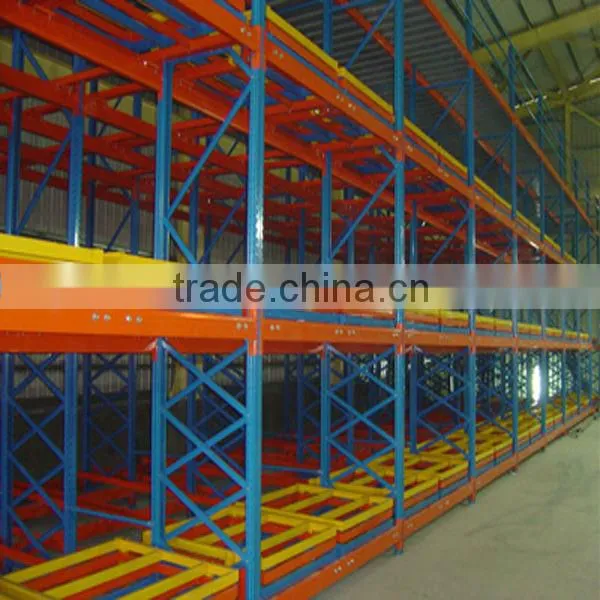 guangzhou factory custom warehouse metal push-back shelving
