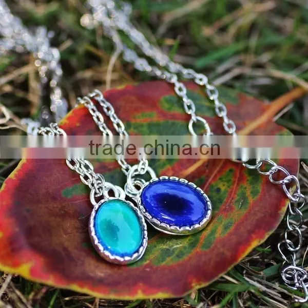 2016 New Fashion Gift Color Change Mood Heart Pendant Necklace for Wholesale
