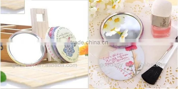 Customized promotional keychain makeup mirror with small size