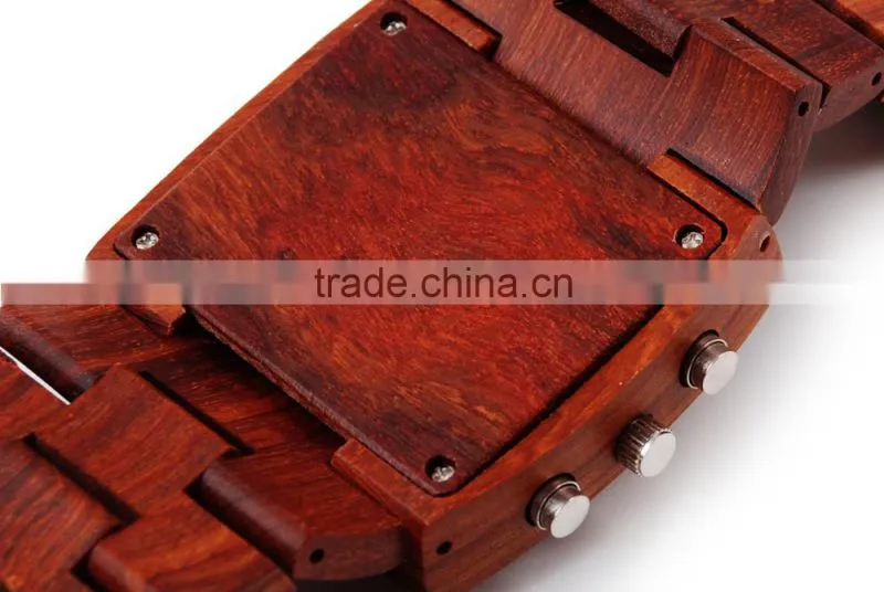 OEM/ODM Watch Factory Wooden Material Simple custome Digital Watch