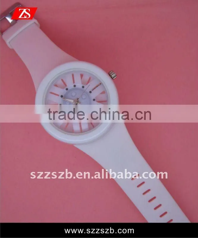 silicon watch wrist watch white color