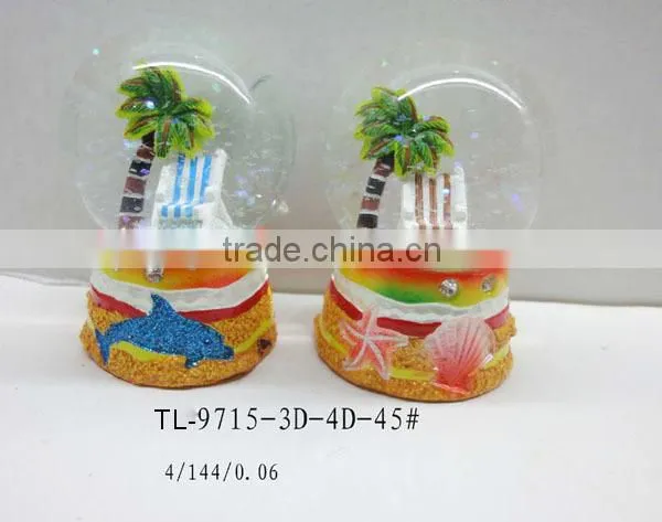 The latest of resin water ball with palm tree