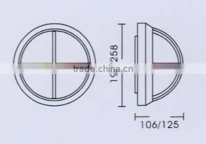 Factory sale indoor bulkhead light