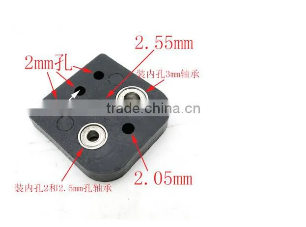 Mini nylon bearing seat,bearing support,miniature bearing bracket 2MM/3MM