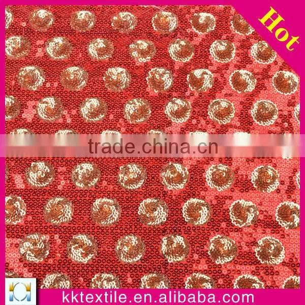 Hot sale satin fabric with sequin fabric