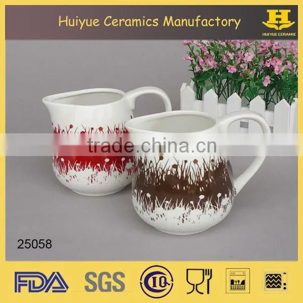 ceramic jug, 450ml ceramic coffee jug, milk jug