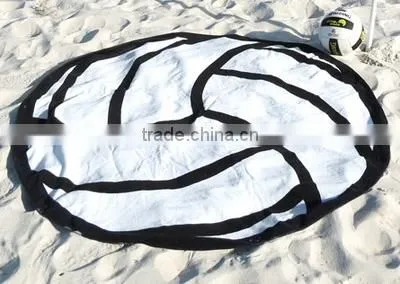 New design watermelon shaped round beach towel made in China