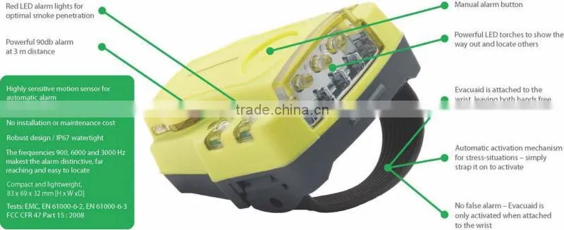 Evacuaid Evacuation Wrist Alarm