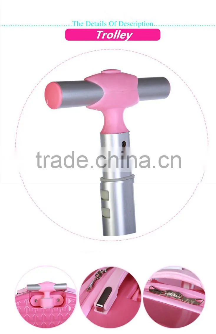 Genuine hard shell luggage ABs PC trolley suitcase factory price