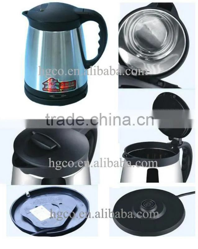 Stainless steel double wall heat insulation electric heating kettle