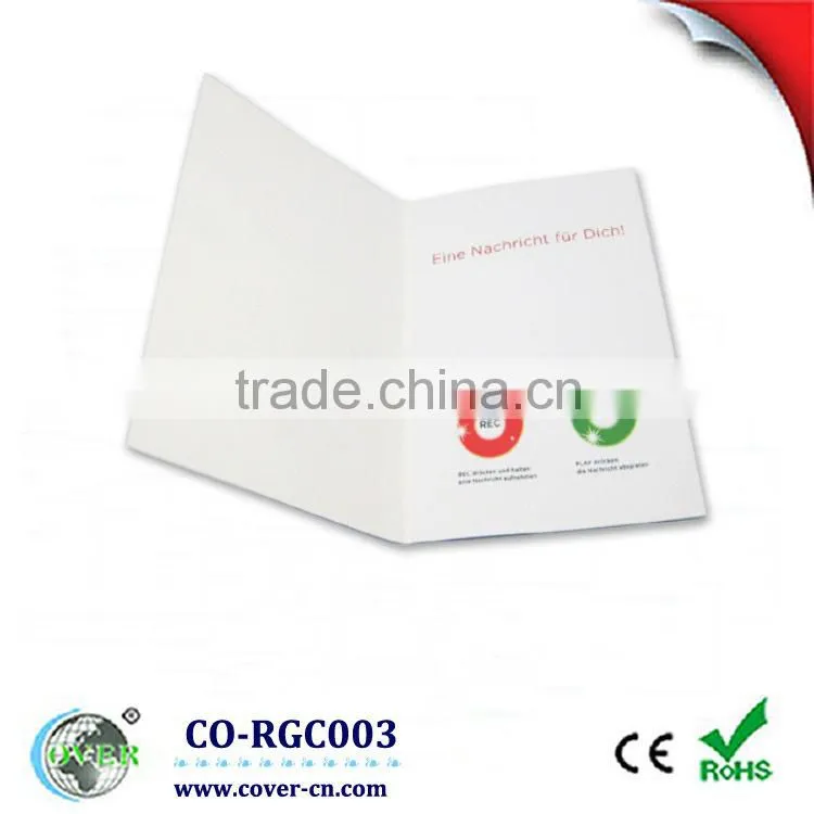 Hottest!!! Audio greeting card, greeting card sound for holiday decoration