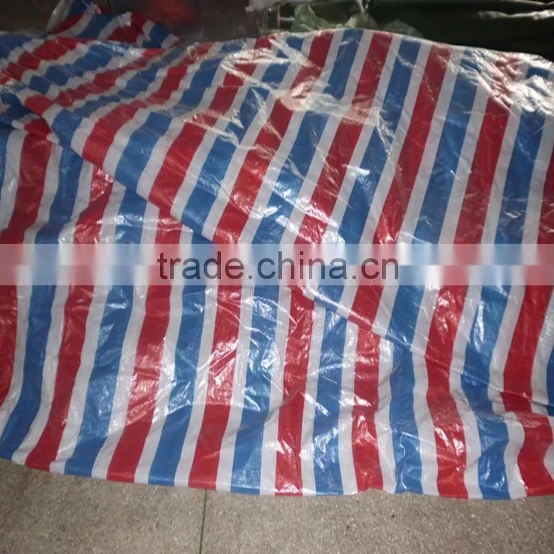 100% Guarantee High Quality Color Stripes Tarpaulin
