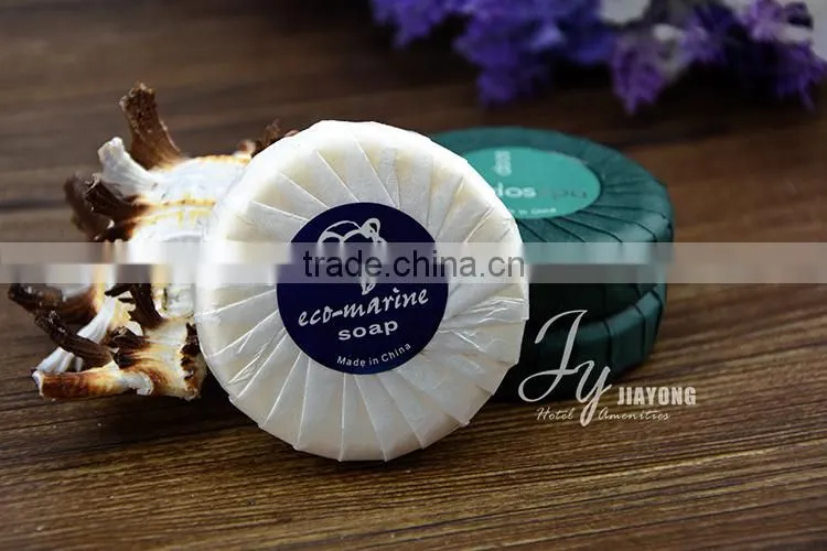 cheap wholesale round disposable hotel soap with delicate packing