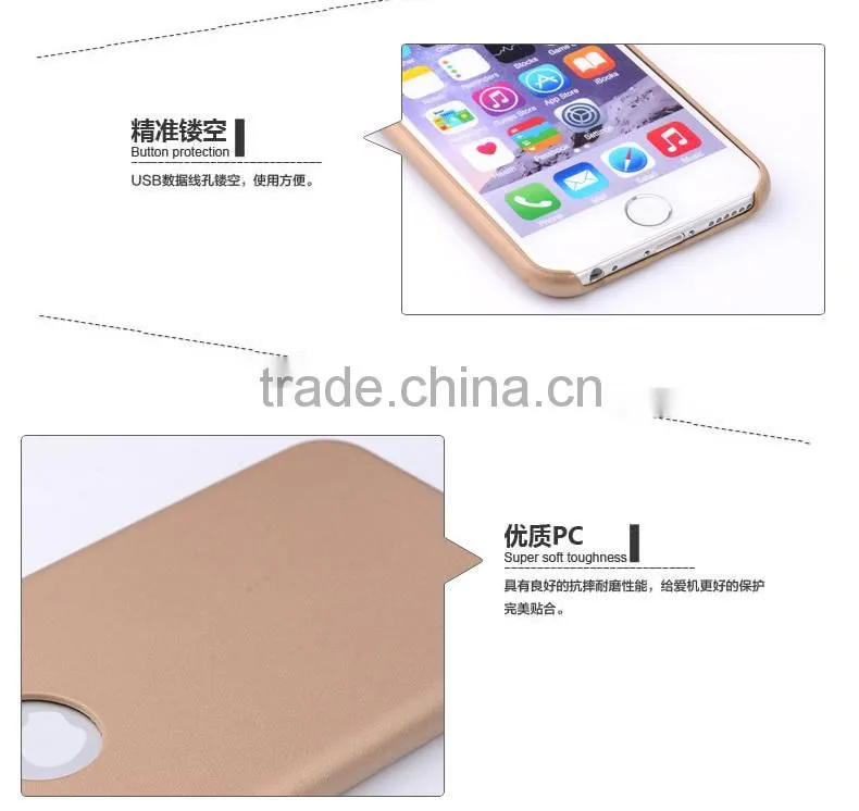 Best Seller Ultra Thin PC Phone Cover Logo Hollow Out Case For iPhone 6