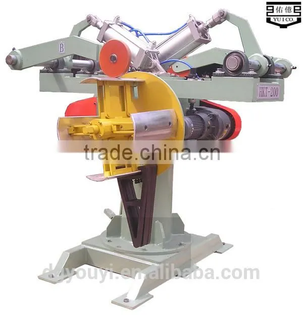 hydraulic mandrel expansion double-head uncoiler