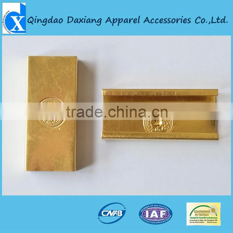 Gold metal hook trousers of button