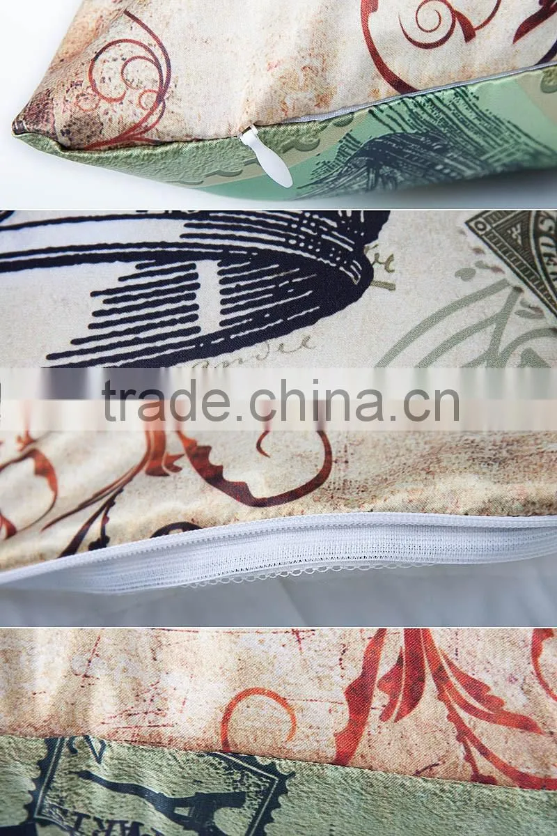 2016 factory price colors faleless custom made Cushion Cover with designs