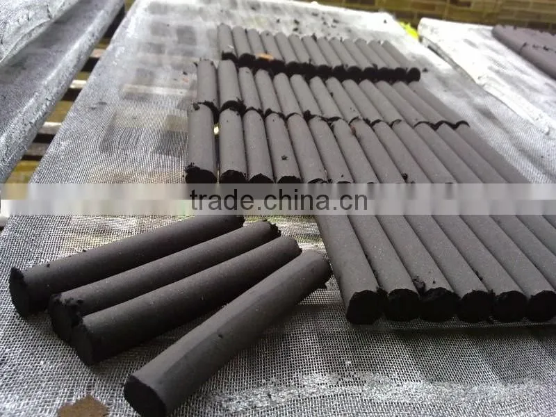 Low investment finger coal briquette extruder machine for smoking shisha hookah