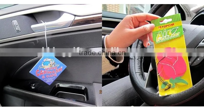 Custom paper car air freshener paper glade air freshener