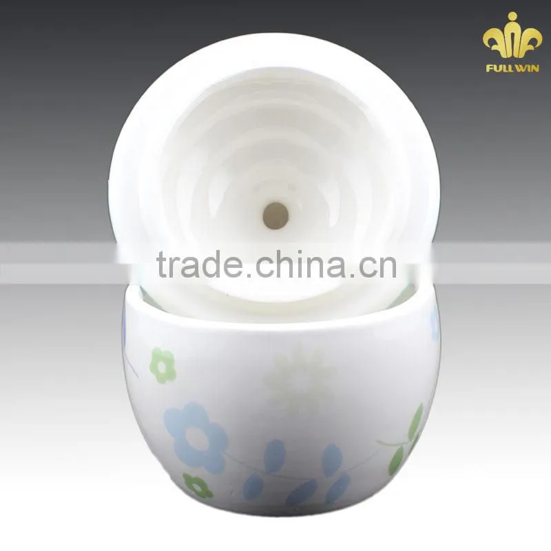 easter holiday ceramic jars with lids with bird decoraton