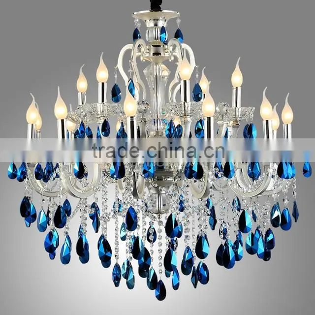 Antique wrought iron chandelier , crystal chandelier pendant light