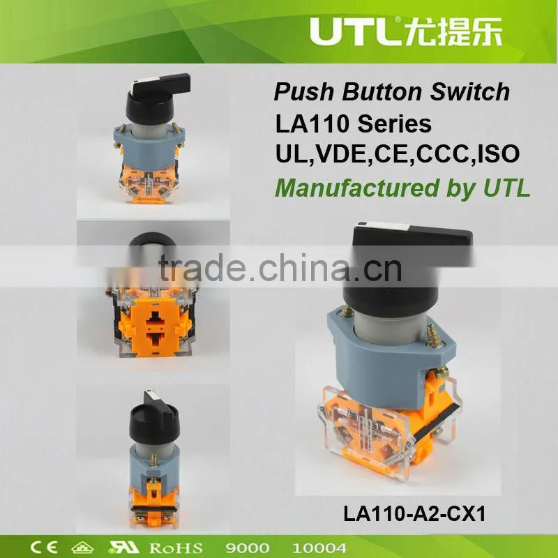 LA110-A2-CX1 110V 2 pole Reset Push Button Switch