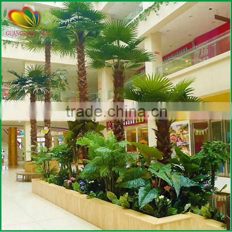Customized palm tree hand-made artificial palm tree with fiberglass
