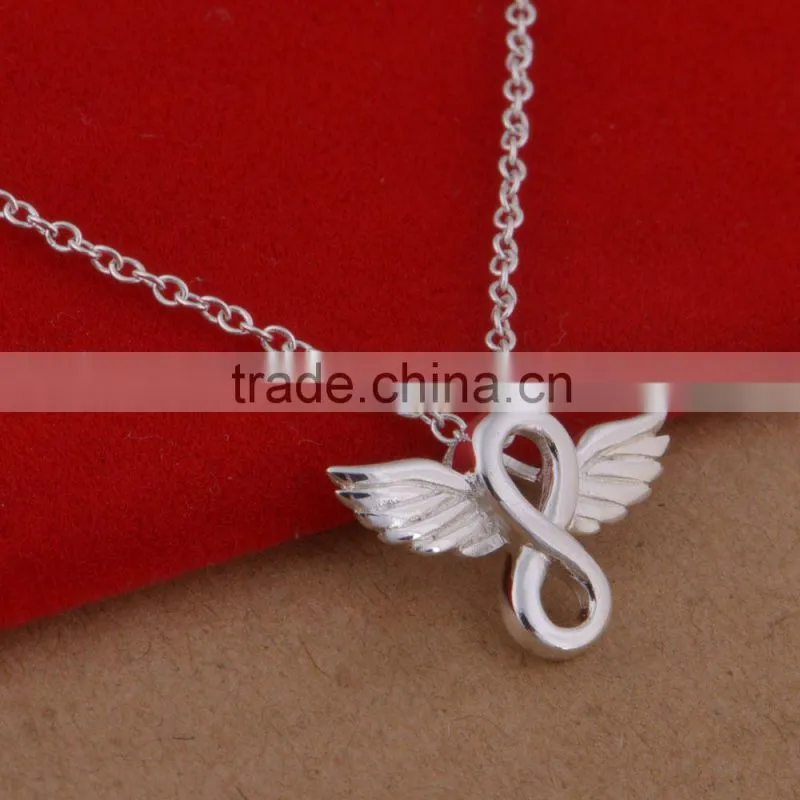 heart model 925 sterling silver jewelry wholesale necklace