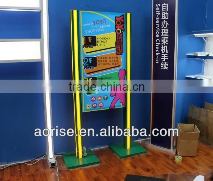 Advertising guide sign for office building