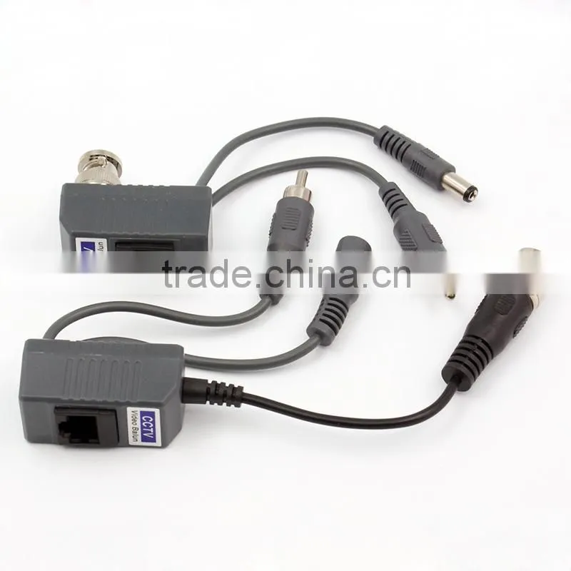 CCTV Camera Accessories Audio Video Balun Transceiver BNC UTP RJ45 Video Balun with Audio