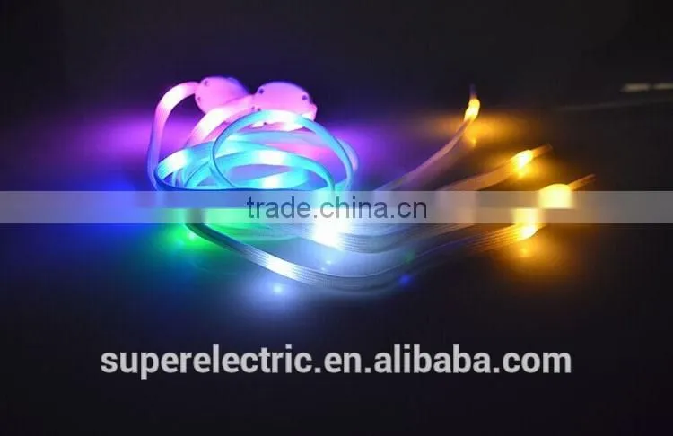 High quality wholesale customized design light up led shoelace