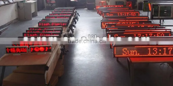 Spain---P10 indoor digital multi-line programmable programmable led moving message display board sign