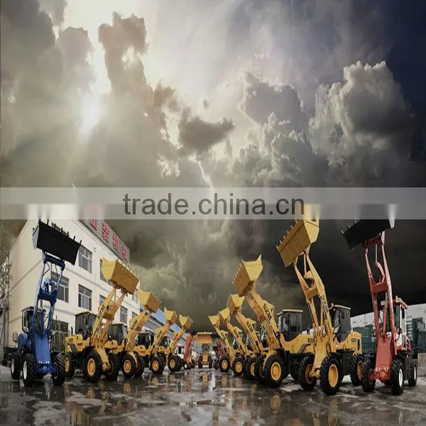 Brand 1.6 tons Mini wheel loader with sand spreader