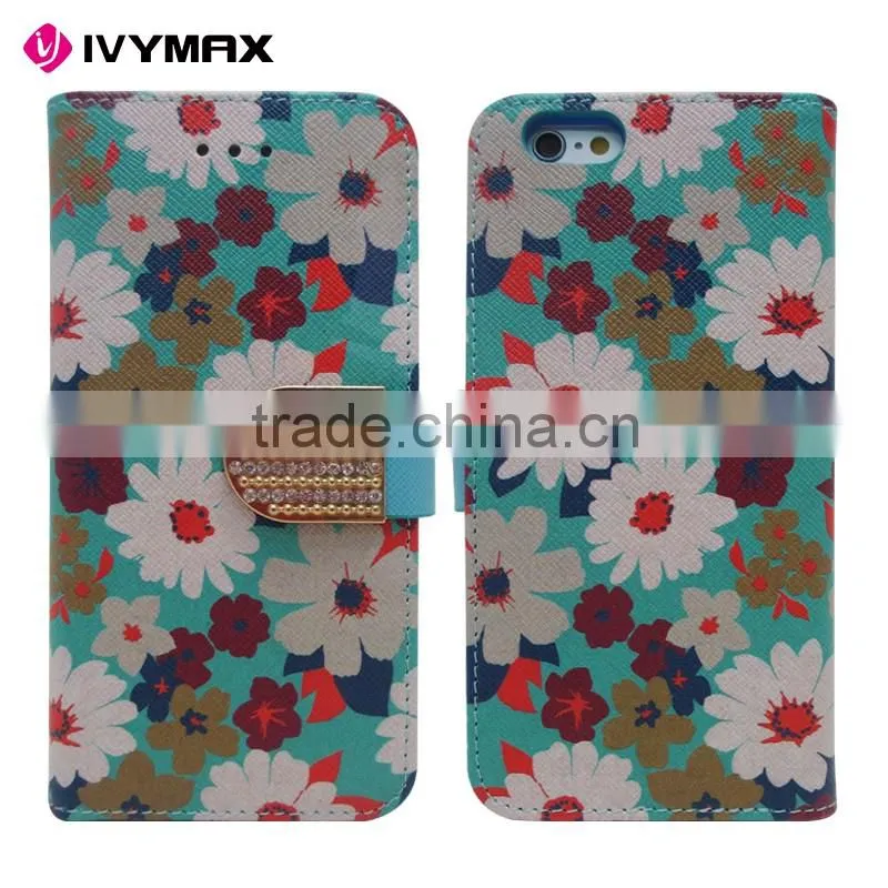 Mix design mobile phone cover for iphone 6 case,wallet case for iphone 6s