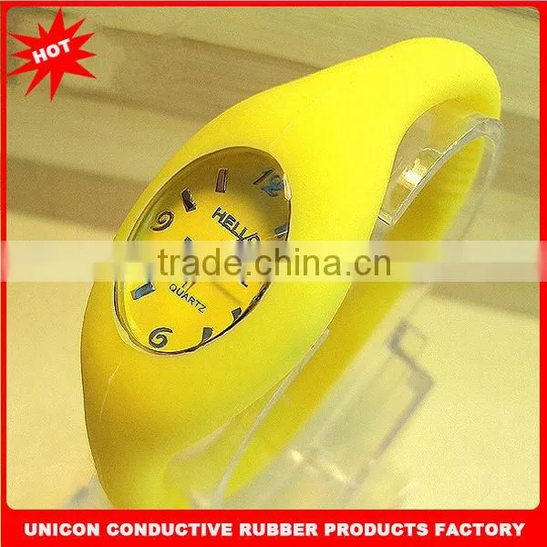 Popular slim rubber watch