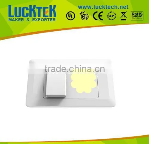 LED Night lamp with wall switch,wall socket,wall mount power