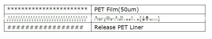 Transparent PET Protective Film with Acrylic Adhesive