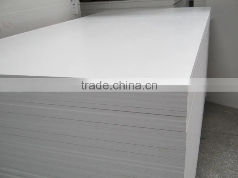 free foam pvc board in snow white color
