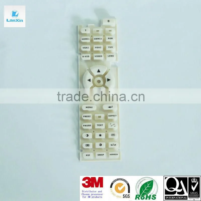 Custom silicon keypad for machine