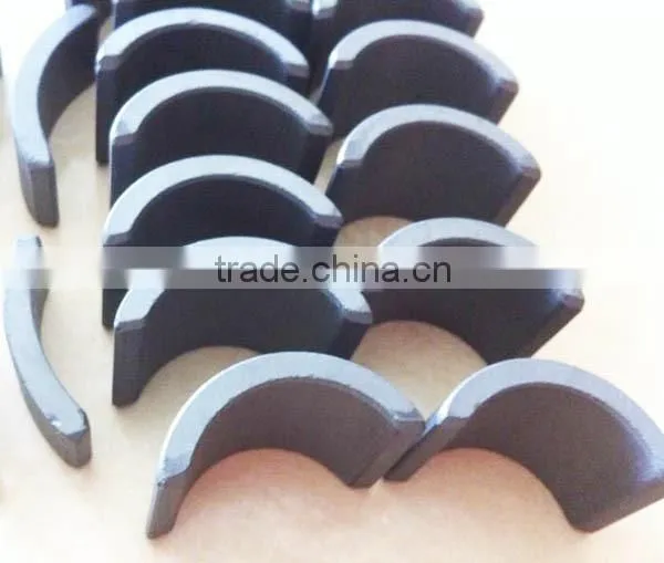 Anisotropic ferrite arc segment magnet with ISO/TS16949