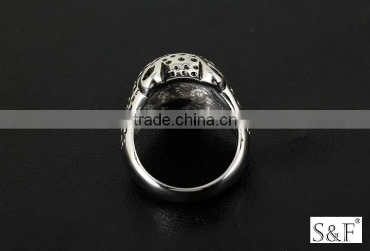 146037 Male jewellery boxes wholesale spikes stainless steel ring